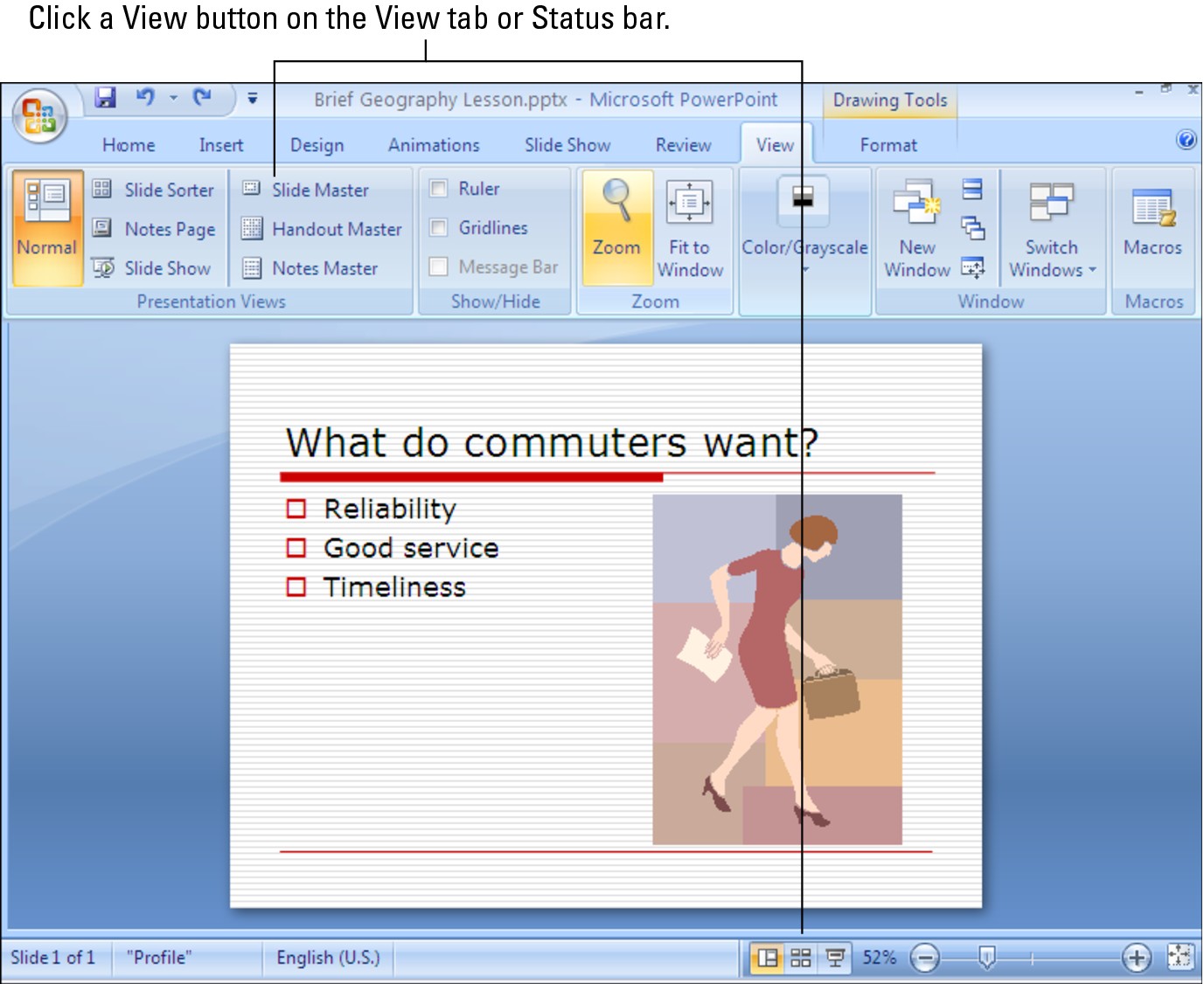 Figure 3-11: Techniques for changing views.